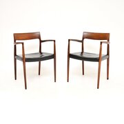 Pair Of Danish Vintage Rosewood Side Chairs