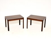 Pair Of Danish Vintage Rosewood Side Tables