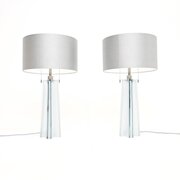 Pair Of Italian Murano Glass Table Lamps