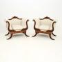 Pair of Large Antique Regency Style Armchirs