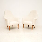 Pair Of Vintage Armchairs By Kerstin Holmquist