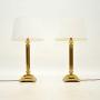 Pair of Vintage Brass Table Lamps