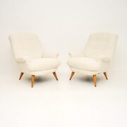 Pair Of Vintage Danish Armchairs By Berga Mobler