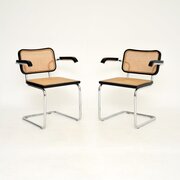 Pair Of Vintage Italian Cesca Dining Chairs