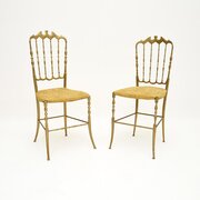 Pair Of Vintage Italian Chiavari Dining Chairs 