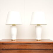 Pair Of Vintage Murano Glass Table Lamps