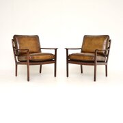 Pair Of Vintage Scandinavian Armchairs