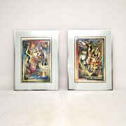 Pair Of Vintage Signed Prints By Robert Kostuck