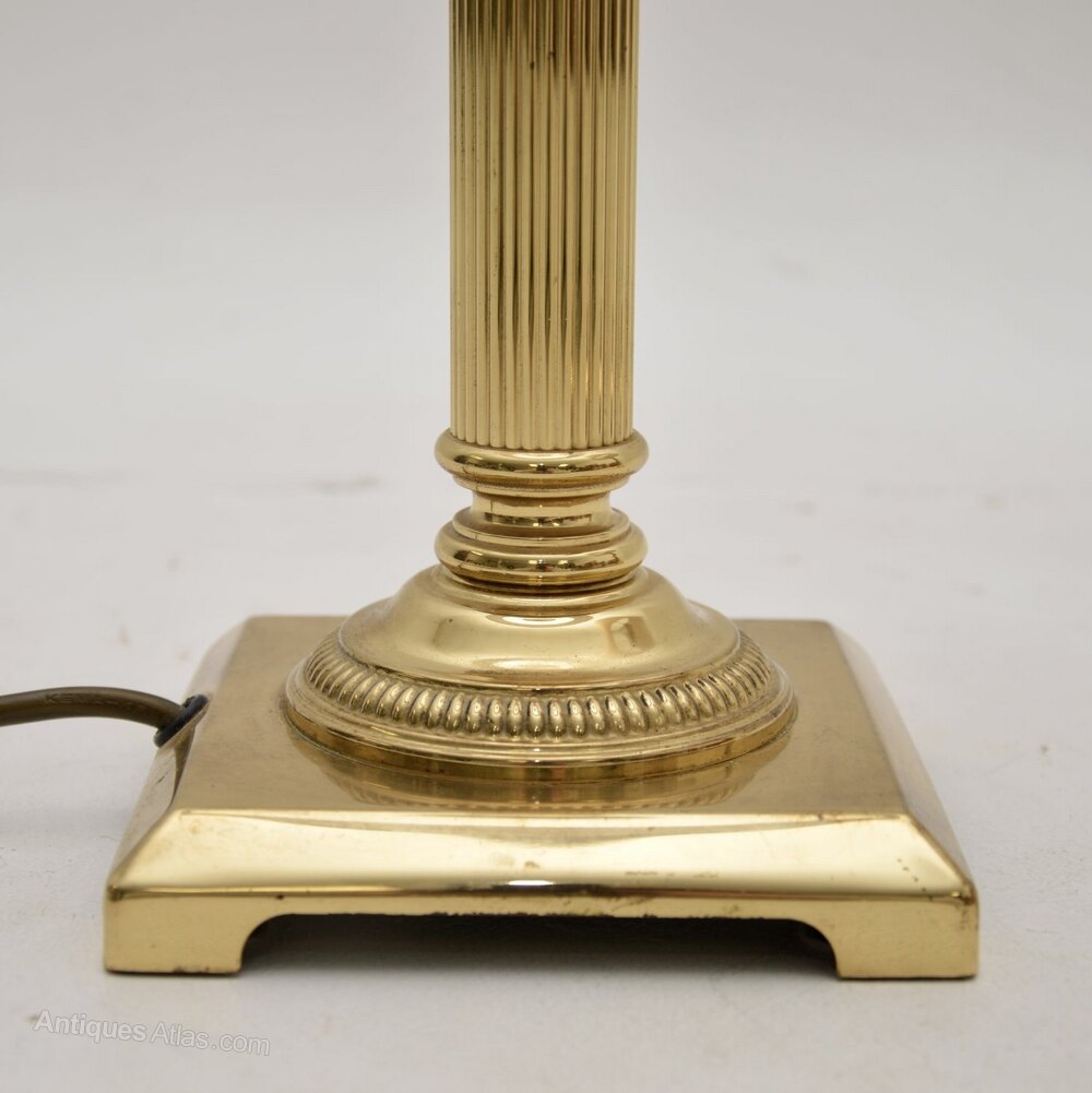Antiques Atlas - Pair Of Vintage Solid Brass Table Lamps as592a9718 / 7537