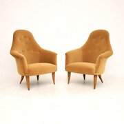 Pair Of Vintage Swedish Armchairs