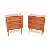 Pair Of Vintage Teak Bedside Chests By Heal’s