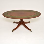 1950’s Regency Style Mahogany & Leather Coffee Table