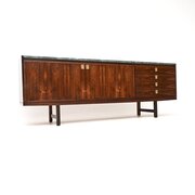 Rosewood and Marble Vintage Sideboard