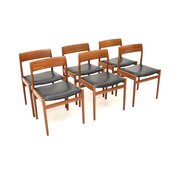 Set Of 6 Vintage Teak Dining Chairs By Dalescraft