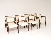 Set Of Eight Danish Rosewood Dining Chairs