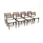 Set of Eight Danish Vintage Rosewood Dining Chairs