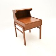Swedish Vintage Teak Bedside Cabinet  Side Table