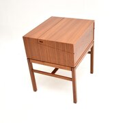 Swedish Vintage Teak Work Box  Side Table