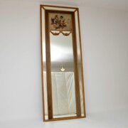 Tall Antique Decorative Gilt Wood Mirror