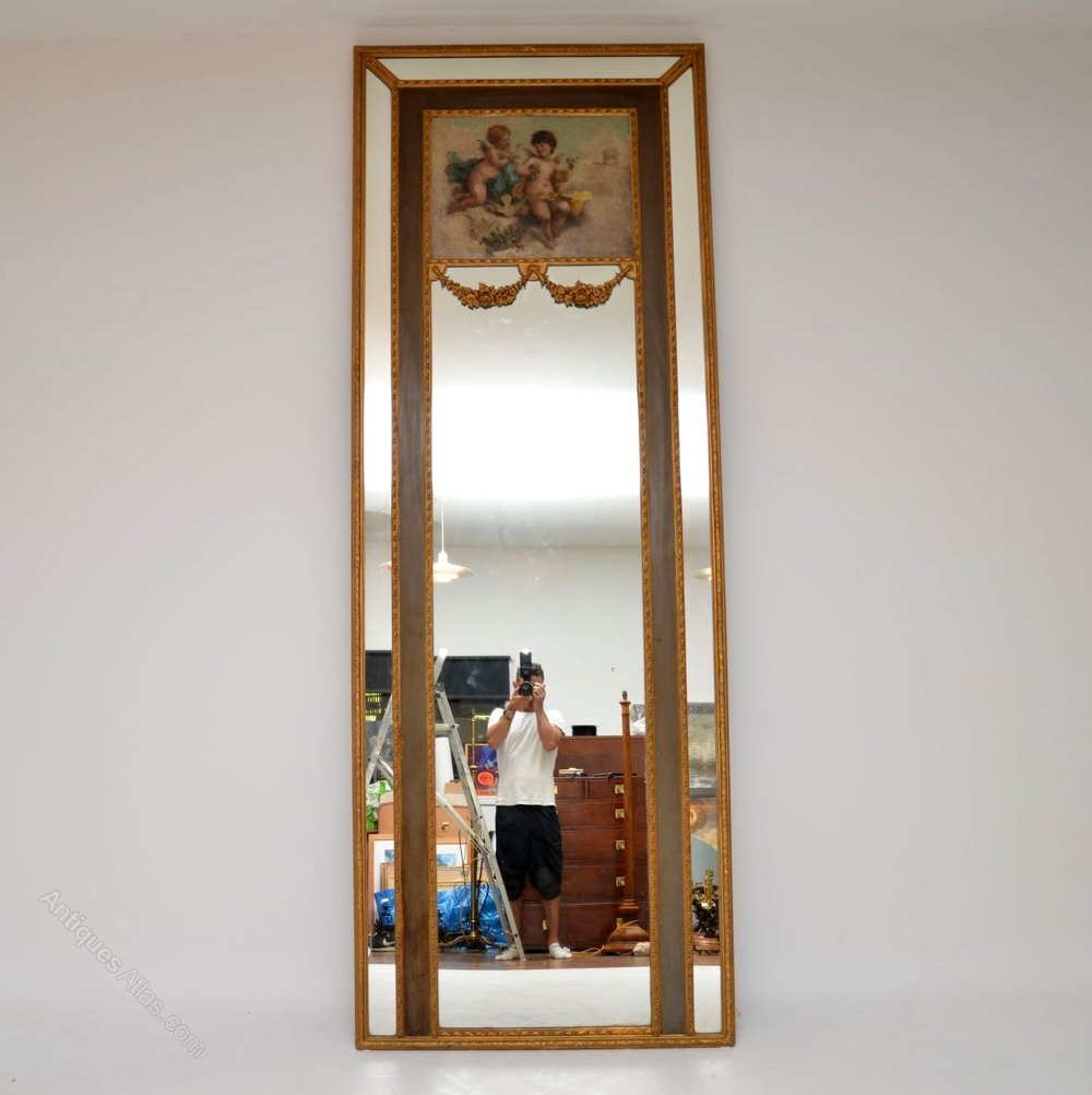 Antiques Atlas Very Tall Antique Gilt Wood Mirror