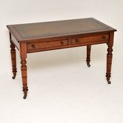  Victorian Mahogany Leather Top Writing Desk