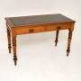 Victorian Mahogany Leather Top Writing Table Desk