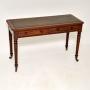 Victorian Mahogany Leather Top Writing Table