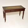 Victorian Mahogany Leather Top Writing Table Desk