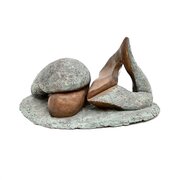 Vintage Abstract Female Form Sculpture
