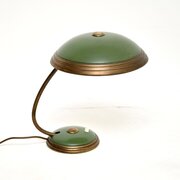 Vintage Bauhaus Enamel And Brass Desk Lamp