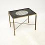 Vintage Brass and Glass Side Table