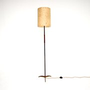Vintage Brass And Steel Floor Lamp