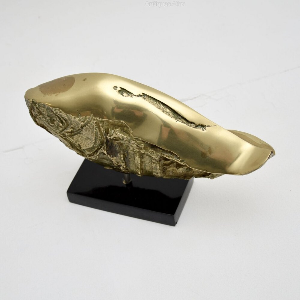 Antiques Atlas - Vintage Brutalist Bronze Fish Sculpture as592a11724 / 9928