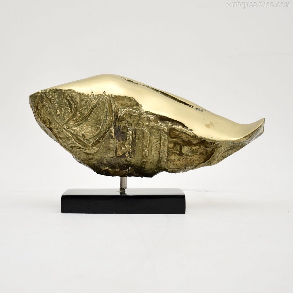Antiques Atlas - Vintage Brutalist Bronze Fish Sculpture as592a11724 / 9928