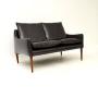 Vintage Danish Leather Sofa by Hans Olsen