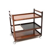 Vintage Danish Rosewood Drinks Trolley