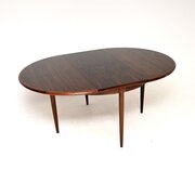Vintage Danish Rosewood Extending Dining Table