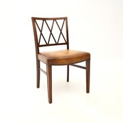 Vintage Danish Rosewood And Leather Desk Chair