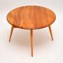 Vintage Ercol Drop Leaf Coffee Table in Elm
