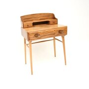 Vintage Ercol Writing Desk In Solid Elm