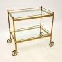 Vintage French Brass Drinks Trolley