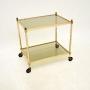 Vintage French Brass Drinks Trolley