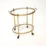 Vintage French Brass Drinks Trolley