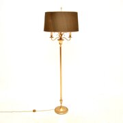 Vintage French Brass Floor Lamp