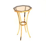 Vintage French Brass Side Table