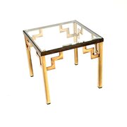 Vintage French Brass Side / Coffee Table