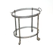 Vintage French Silver Plated Drinks Trolley