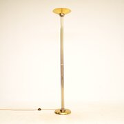 Vintage Italian Brass And Chrome Floor Lamp