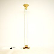 Vintage Italian Brass and Glass Floor Lamp