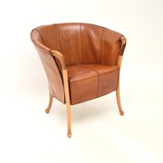 Vintage Italian Leather Armchair